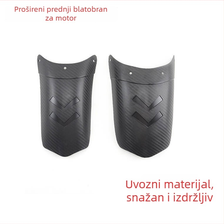 Univerzalni prednji produžni dio blatnika s karbonskim uzorkom, debela verzija, tvrdi PP materijal