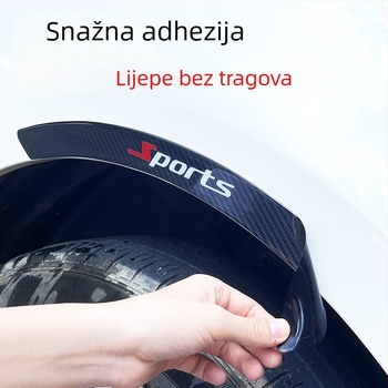 Traka protiv udara za vozila od karbonskih vlakana s ljepilom | Značka: siyarui | Model: Carbon fiber eyebrow stickers | Univerzalna kompatibilnost