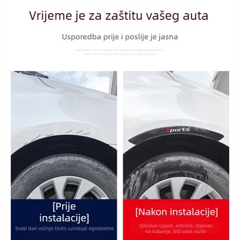 Traka protiv udara za vozila od karbonskih vlakana s ljepilom | Značka: siyarui | Model: Carbon fiber eyebrow stickers | Univerzalna kompatibilnost