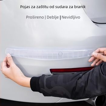 TT Zaštitne trake za branik od PVC meke gume, prednji i stražnji, otporne na ogrebotine, model 2222, za opće automobile
