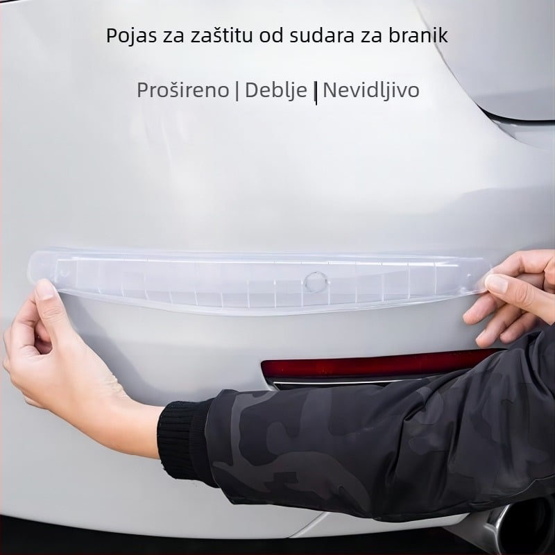 TT Zaštitne trake za branik od PVC meke gume, prednji i stražnji, otporne na ogrebotine, model 2222, za opće automobile