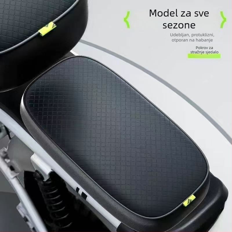 Navlaka za sjedalo električnog bicikla, vodootporna, za sve sezone, kožna površina, punilo od sintetičkih vlakana, originalno šivanje