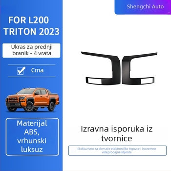 Antikolizijska prednja traka za Mitsubishi L200 TRITON (23 modela) – ABS, Model MT23FBT-6303-BK, Moguća prilagodba