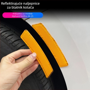 3D reflektirajuće naljepnice za blatnike uz vrata automobila – zaštita i ukrašavanje
