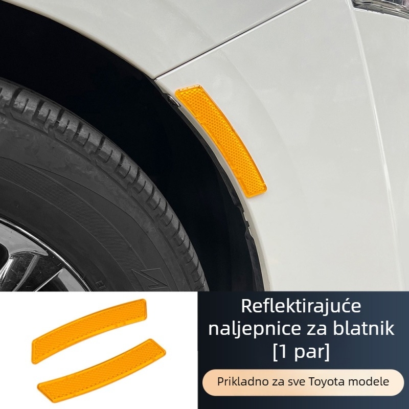 3D reflektirajuće naljepnice za blatnike uz vrata automobila – zaštita i ukrašavanje