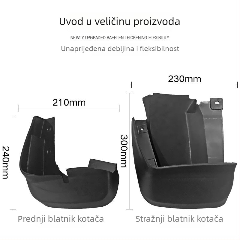 Honda Civic 2006-2011 blatnik, mekan plastični materijal, prednji i stražnji