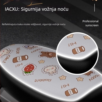 Navlaka za sjedalo električnog vozila - PU materijal, vodootporna, UV zaštita, universalna prilagodba, pogodna za sve sezone