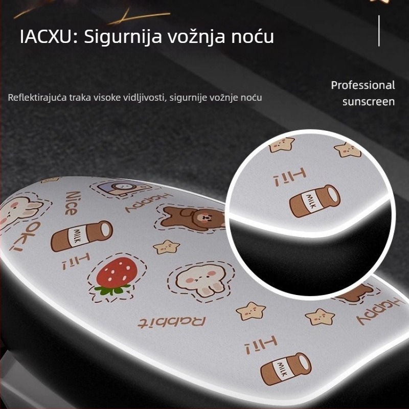 Navlaka za sjedalo električnog vozila - PU materijal, vodootporna, UV zaštita, universalna prilagodba, pogodna za sve sezone