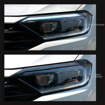 Dekorativne naljepnice za svjetla VW Sagitar 2019–2021, Osin, ABS