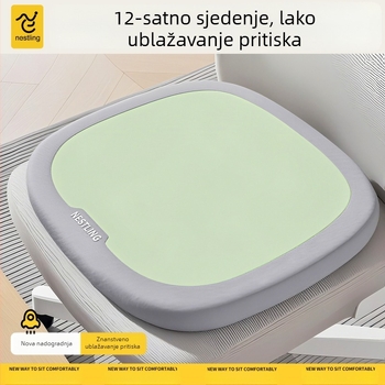 Nestling jastuk za sjedenje s memorijskom pjenom, poliester, prozračan, za uredski stolac, dnevni boravak, studij i restoran