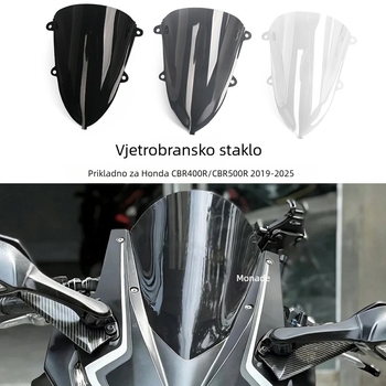 Prednje staklo za Honda CBR400R/CBR500R 19-25 modele – zaštita od vjetra