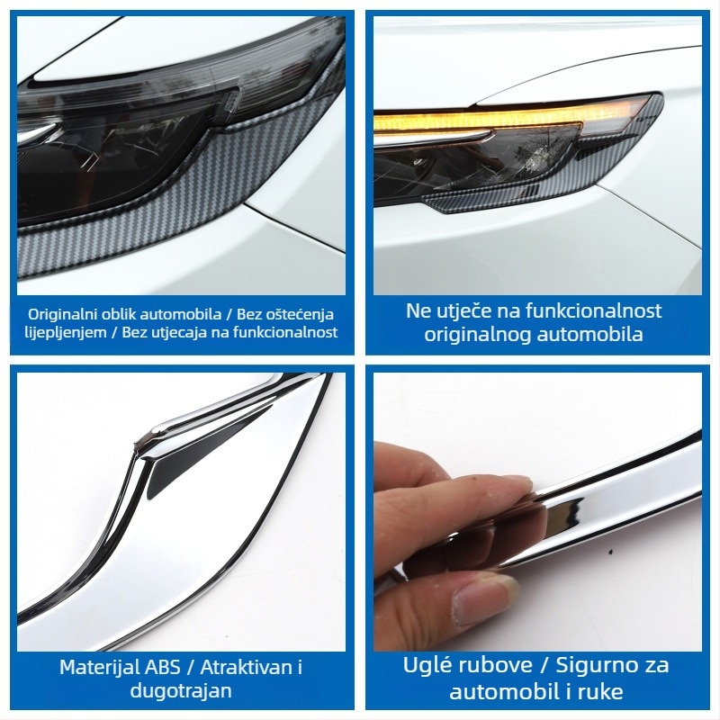 Armour Knight Honda CR-V 2023 Dekorativni okvir prednjeg svjetla i vanjska ukrasna traka