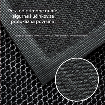 Ulazni tepih za vrata, kvadratnog oblika, TPE materijal, Silk Circle izrada, suvremeni minimalistički stil