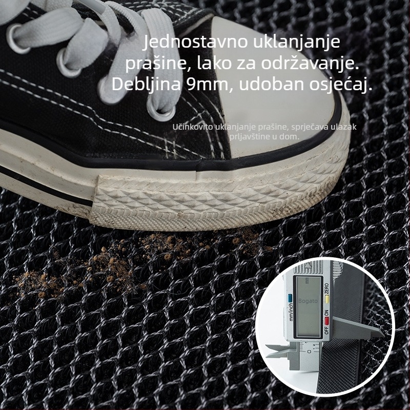 Ulazni tepih za vrata, kvadratnog oblika, TPE materijal, Silk Circle izrada, suvremeni minimalistički stil