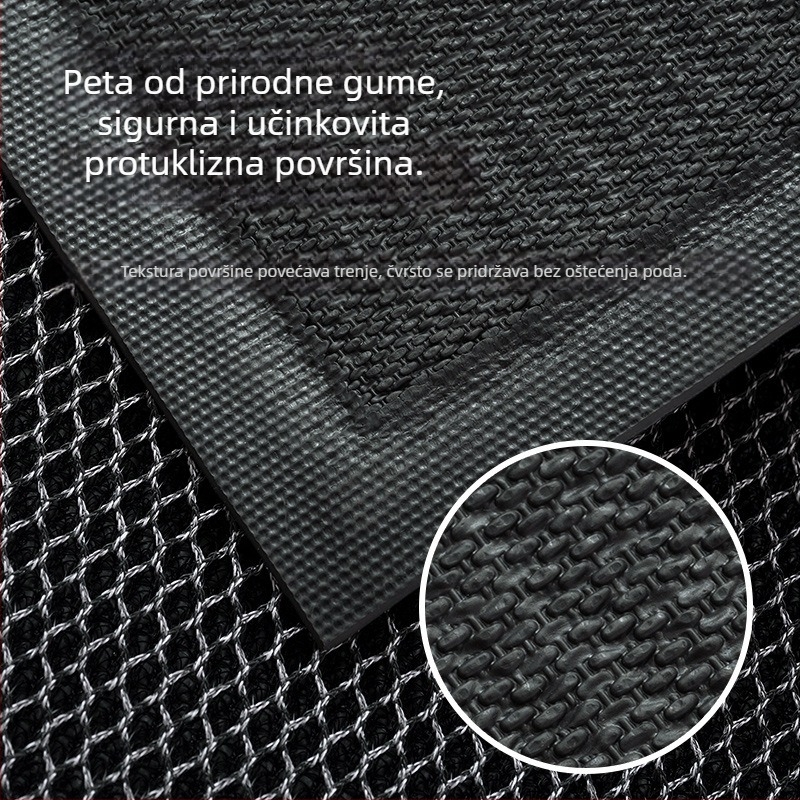 Ulazni tepih za vrata, kvadratnog oblika, TPE materijal, Silk Circle izrada, suvremeni minimalistički stil