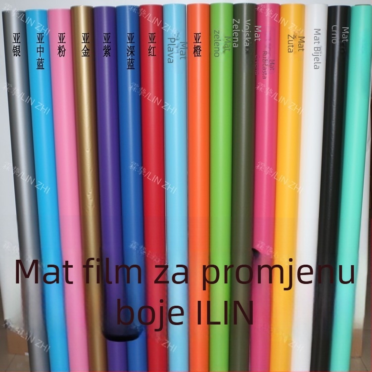Film za promjenu boje automobila - mat karoserijski film, PVC materijal, brend LZ, prilagodljivo prerađivanje, snažno prianjanje