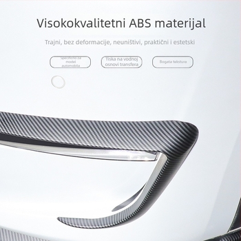 Dekorativni okvir svjetala i obrva farova za Tesla Model Y – ABS crna, dodatak za modifikaciju automobila