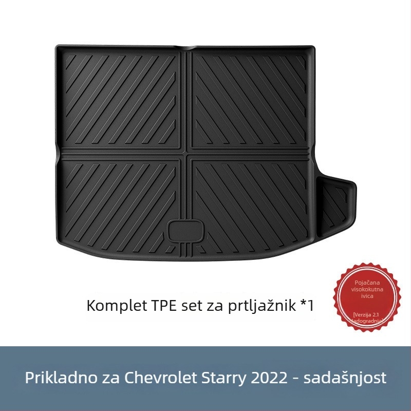 TPE automobilske podloge i dekorativni tepih prtljažnika za 22 Chevrolet Star Malo — ispis logotipa, prilagodljivo, ovlaštena privatna marka