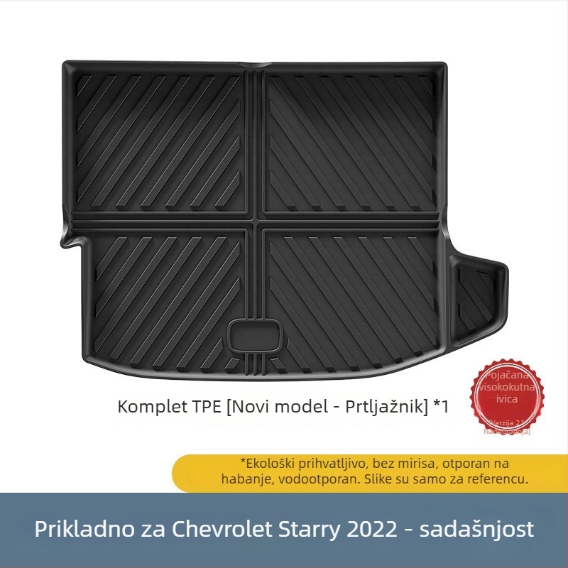 TPE automobilske podloge i dekorativni tepih prtljažnika za 22 Chevrolet Star Malo — ispis logotipa, prilagodljivo, ovlaštena privatna marka