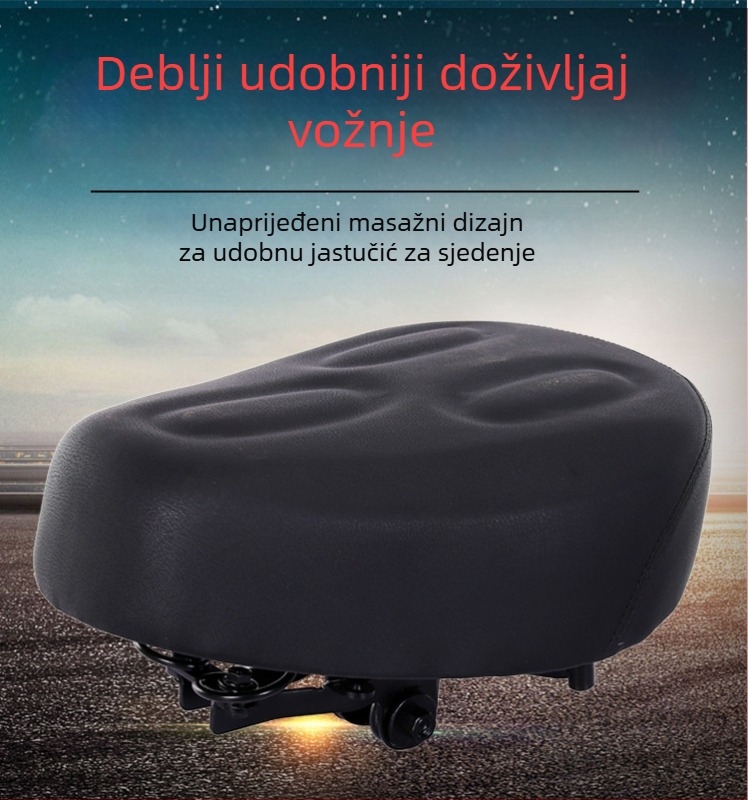 Sjedalo za električni bicikl sa šest amortizacijskih jastučića, vodootporno, univerzalni dodatak za sjedalo