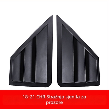 Yibai ABS dekoracija stražnjeg trokutastog prozora za Toyota CHR Yize (2018–2021), automatski mjenjač