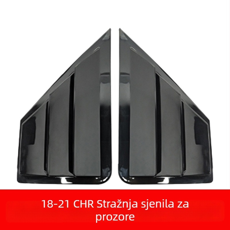 Yibai ABS dekoracija stražnjeg trokutastog prozora za Toyota CHR Yize (2018–2021), automatski mjenjač