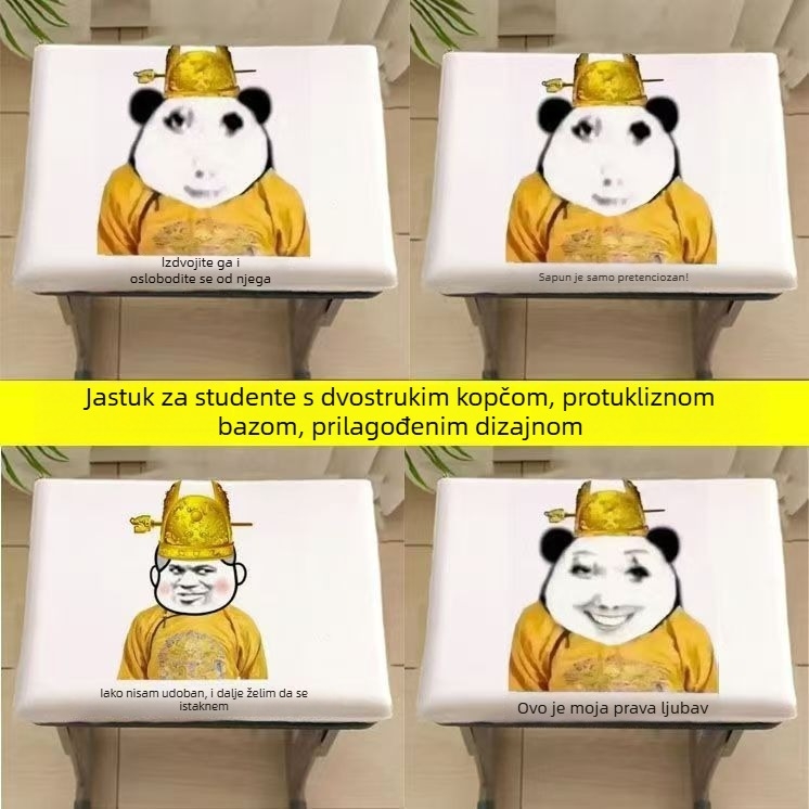 Plišani jastuk za stolicu s motivom zmaja za učenike — dom učenika i učionica