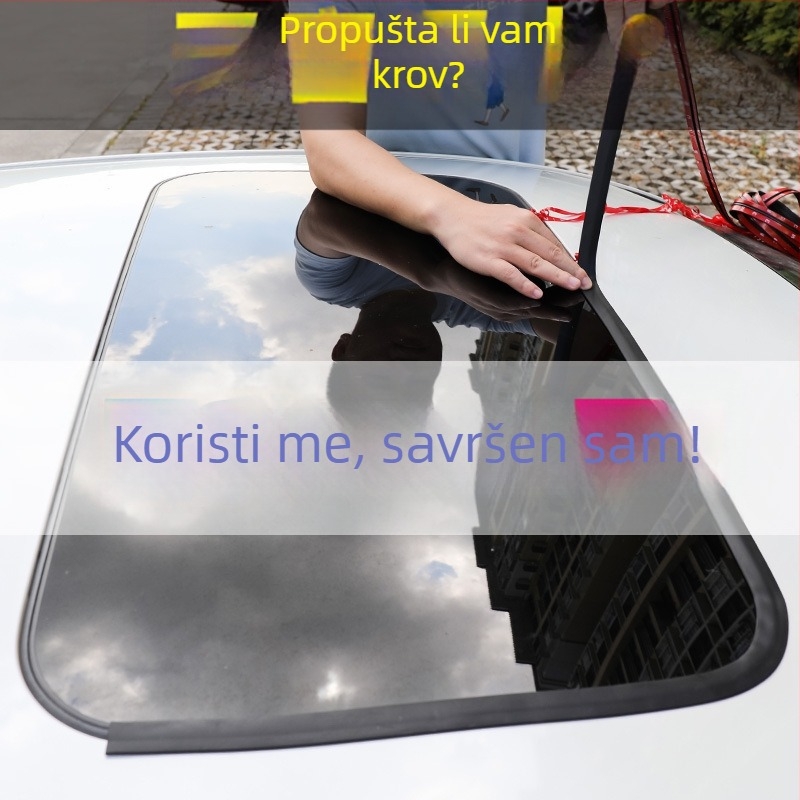 Gumeni brtvni trak za automobil – univerzalni za sunčani krov i prednje/stražnje staklo, vodootporan (Tip: Gumeni brtvni trak; Materijal: Guma; Marka: Good things; Model: Seal)