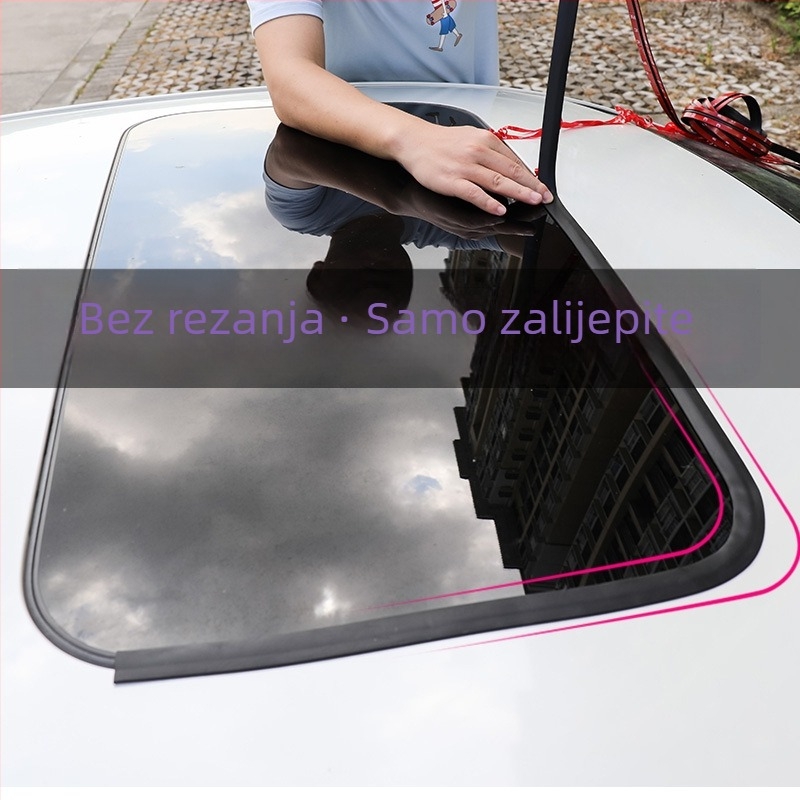 Gumeni brtvni trak za automobil – univerzalni za sunčani krov i prednje/stražnje staklo, vodootporan (Tip: Gumeni brtvni trak; Materijal: Guma; Marka: Good things; Model: Seal)
