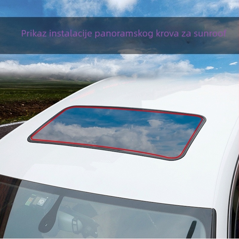 Gumeni brtvni trak za automobil – univerzalni za sunčani krov i prednje/stražnje staklo, vodootporan (Tip: Gumeni brtvni trak; Materijal: Guma; Marka: Good things; Model: Seal)