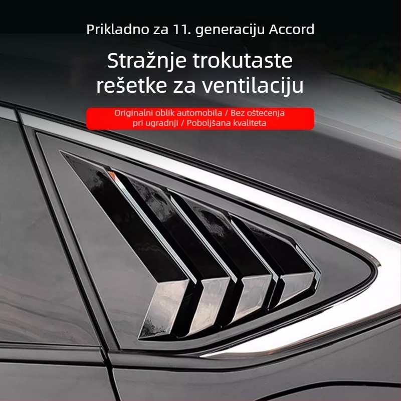 ABS stražnji trokutasti ventilni ukrasni dio za Honda Accord 11. generacije – vanjska dekorativna ploča bez prilagodbe