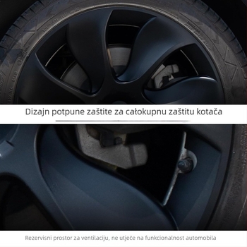 19-inčni Cyclone poklop za hub kotača za Tesla Model 3/Y — plastični, podrijetlo Zhejiang, prilagodljiv