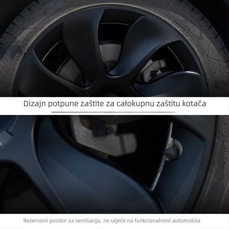 19-inčni Cyclone poklop za hub kotača za Tesla Model 3/Y — plastični, podrijetlo Zhejiang, prilagodljiv