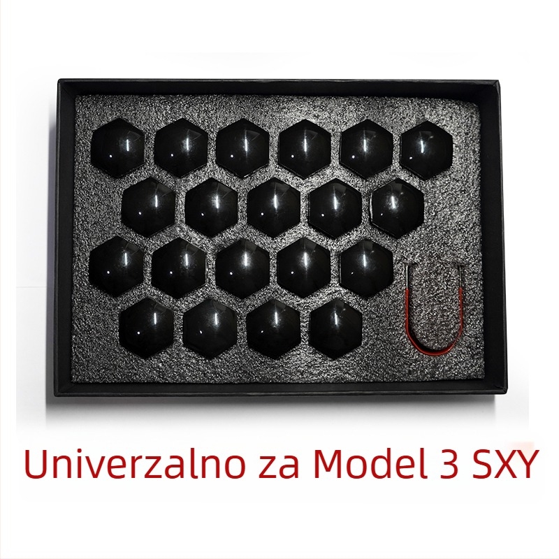 Poklopac vijka središta kotača za Tesla – gumeni, nova verzija, kompatibilan s Model S, X, Y i Model 3