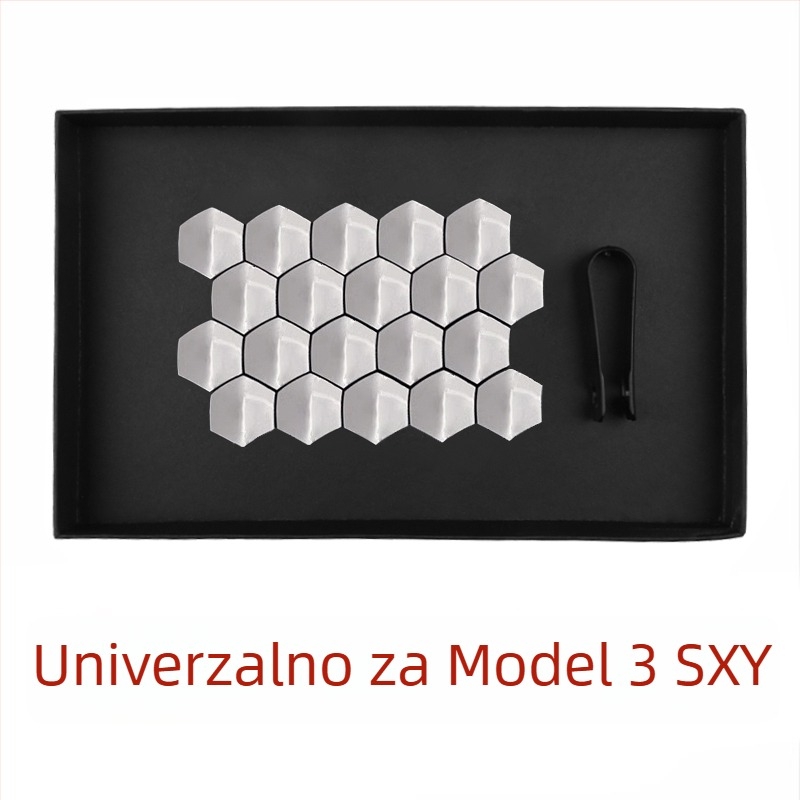 Poklopac vijka središta kotača za Tesla – gumeni, nova verzija, kompatibilan s Model S, X, Y i Model 3