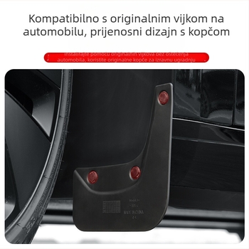 Tesla Model 3 prednji i stražnji blatobrani (TPE, crni)