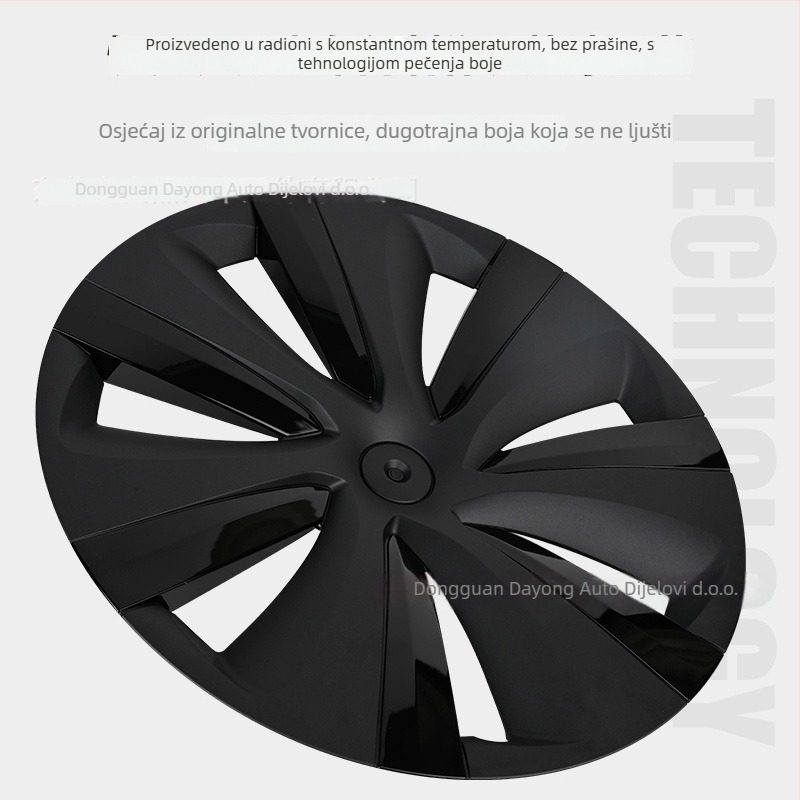 Kapa za središnje felge Tesla Model Y, PC+ABS, potpuna zaštita rubova, prilagodljiva obrada