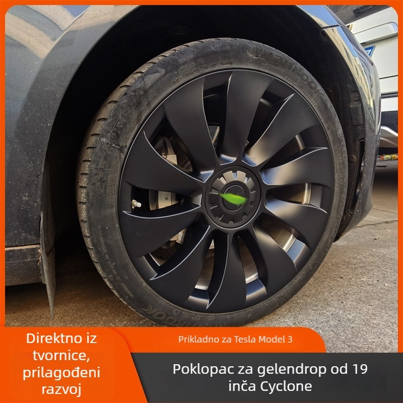 Tesla Model 3 Tornado P verzija kapica središta kotača — plastični zaštitni pokrov