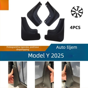 Branik kotača za Tesla Model Y 2025, PP plastika, crna