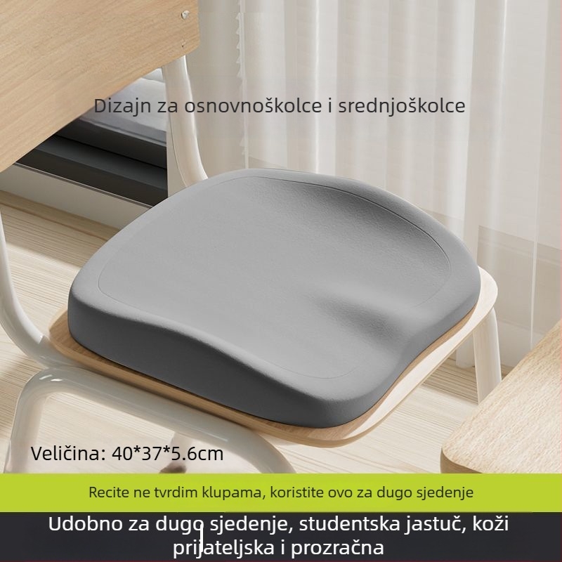 Jastučić za povećanje visine sjedala s memorijskom pjenom za uredske i auto sjedalice