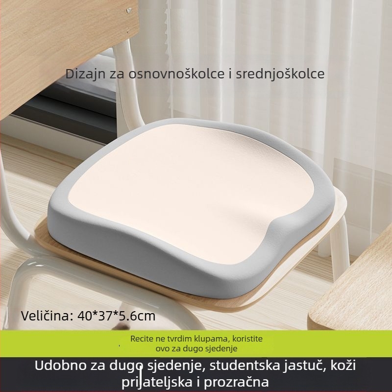 Jastučić za povećanje visine sjedala s memorijskom pjenom za uredske i auto sjedalice