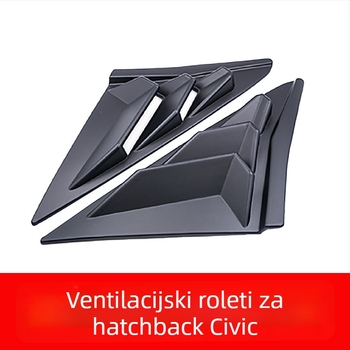 Yibo ABS stražnje trokutaste žaluzine za stražnje staklo Honda Civic Hatchback 2021, AT, prilagodba obrade