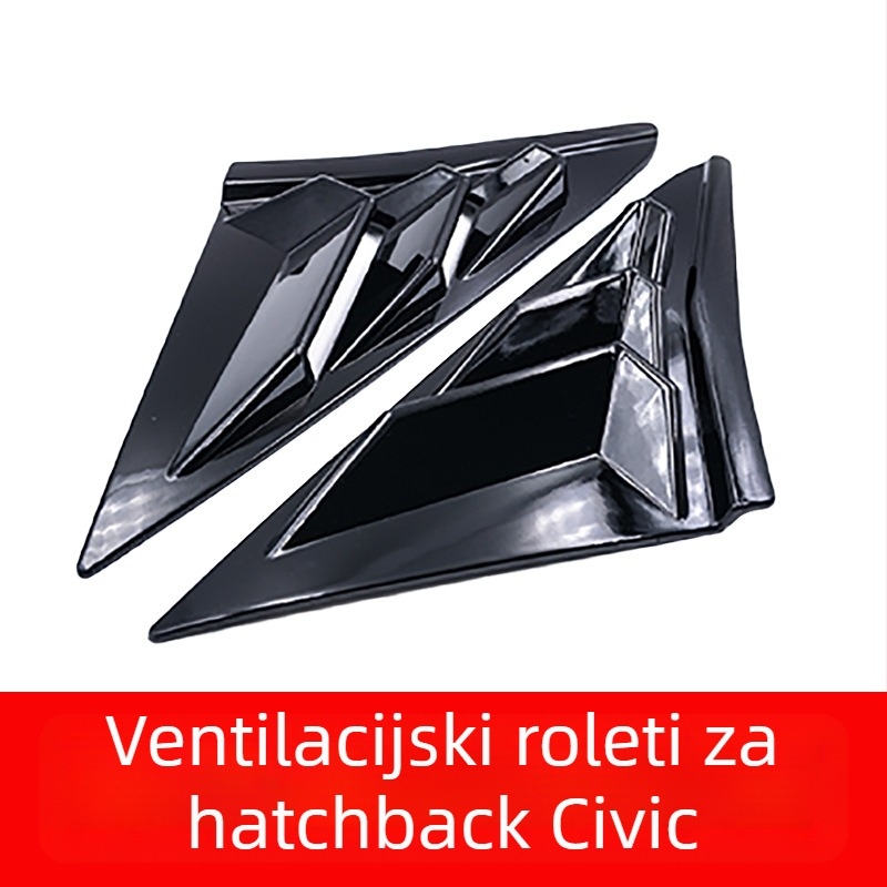 Yibo ABS stražnje trokutaste žaluzine za stražnje staklo Honda Civic Hatchback 2021, AT, prilagodba obrade