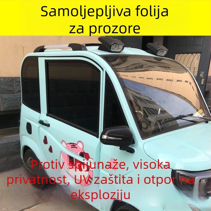 Komplet folija za prozore električnog tricikla i četverokota vozila – zaštita od sunca, toplinska izolacija, folija za privatnost za cijeli automobil