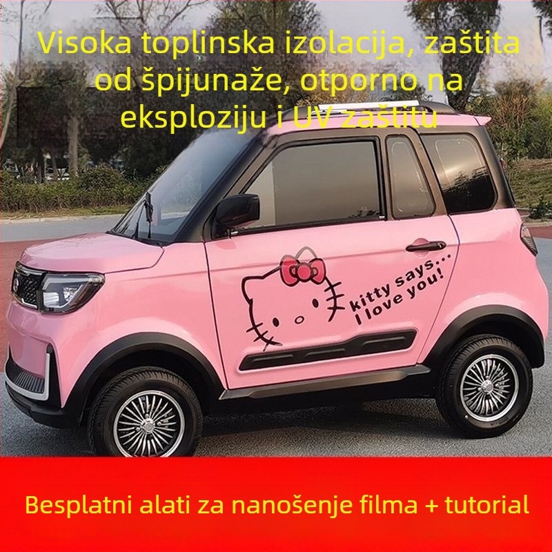 Komplet folija za prozore električnog tricikla i četverokota vozila – zaštita od sunca, toplinska izolacija, folija za privatnost za cijeli automobil