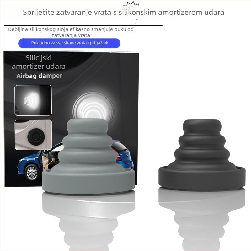 Silikonske amortizirajuće podloške za vrata automobila – set od 4 komada, tiho zatvaranje i zaštita od sudara