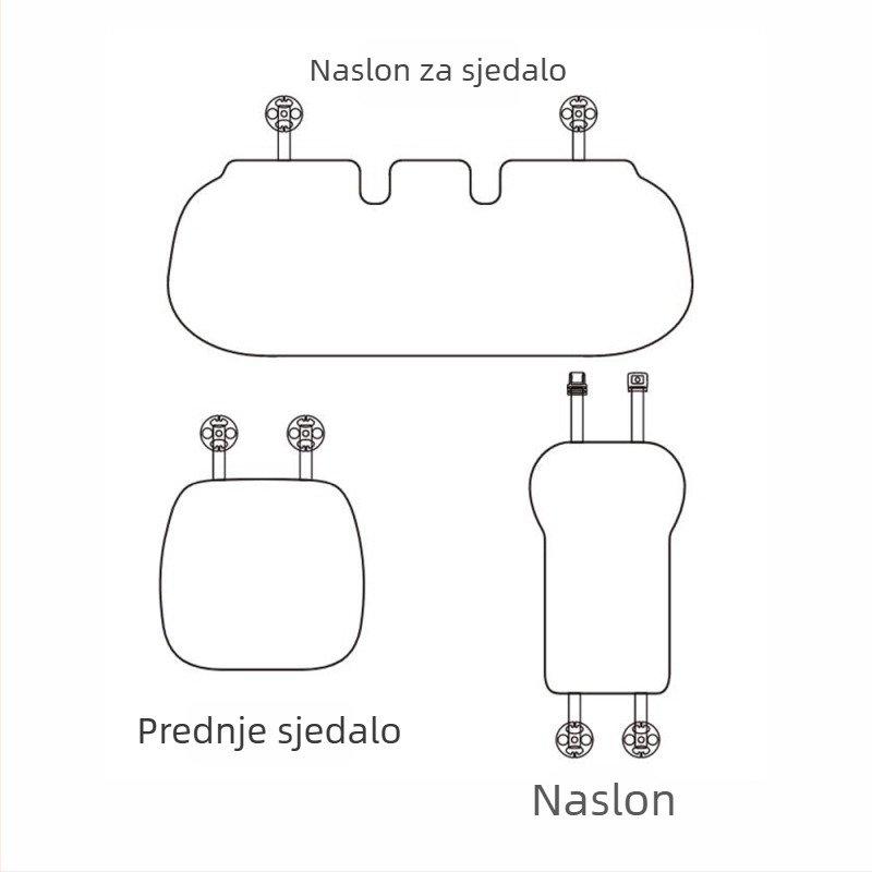 Dječja navlaka za autosjedalicu za sve sezone, s flanelom i Ice Silk materijalom, jastuk za sjedalo i naslon