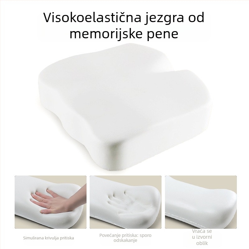 Deblja jastučnica za sjedenje za ured i razred – jednofarban dizajn, navlaka od kristalnog baršuna, punilo EPE