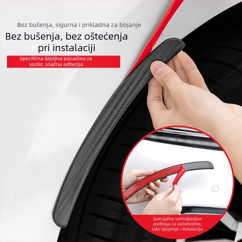 Štitna traka protiv sudara za automobil, Rusher, Soft PVC, model 832, univerzalna kompatibilnost