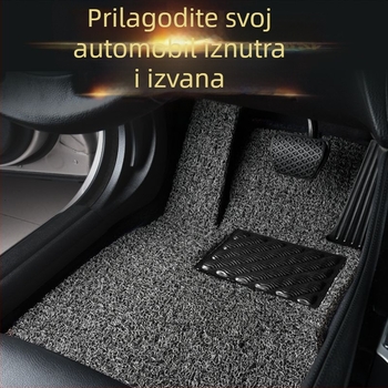 Gumeni podni tepih tipa tepih za petosjed automobil; otporan na habanje; vodootporan.